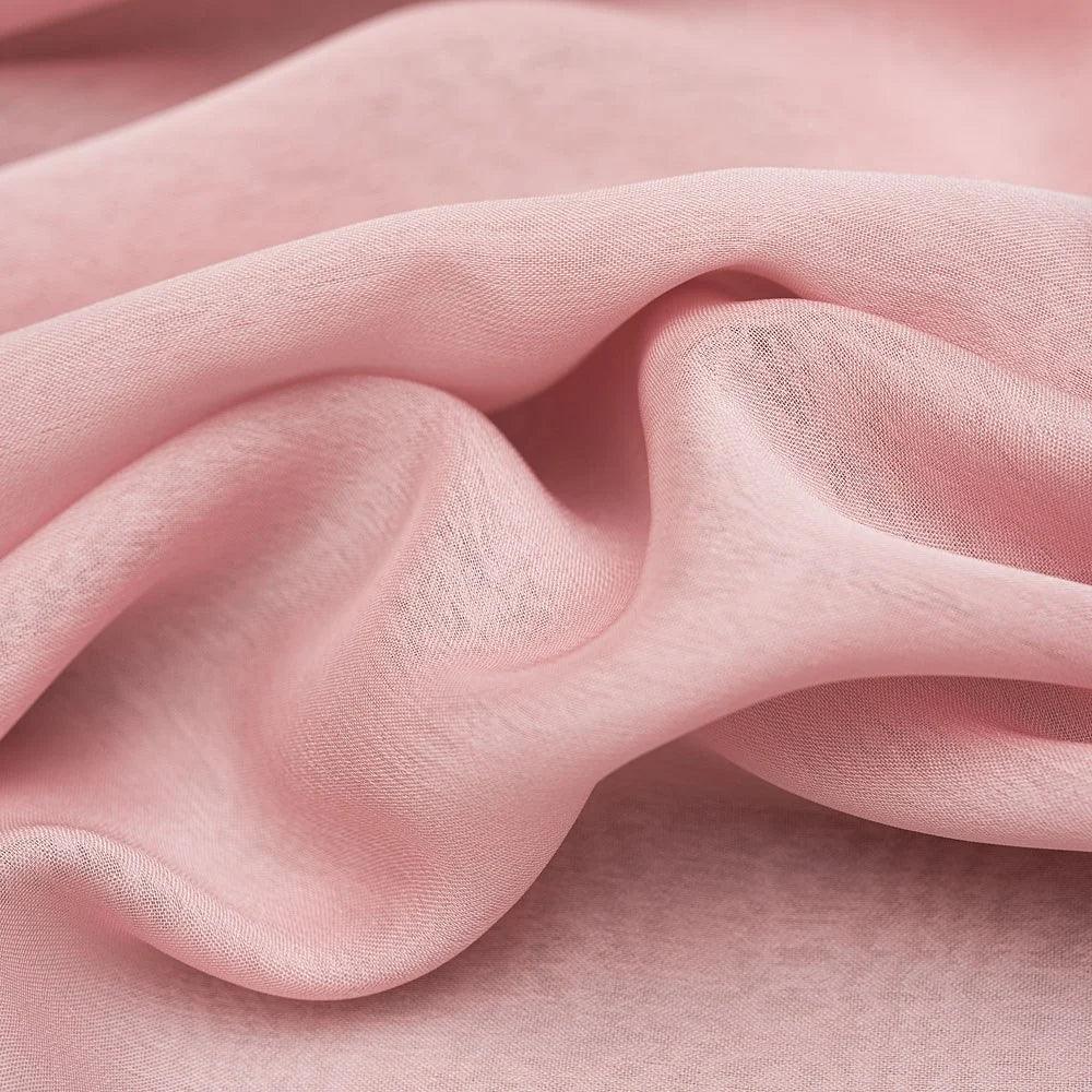 Janjan Şifon Kumaş Pudra Şal - FioraofDress - tesettur - abiye - Pudra - hijab - evening - dress