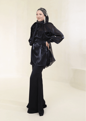 Janjan Tesettür Abiye Takım - FioraofDress - tesettur - abiye - 44 - Siyahh - hijab - evening - dress