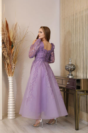 Karmen Tesettür Abiye - FioraofDress - tesettur - abiye - LİLAA - 38 - hijab - evening - dress
