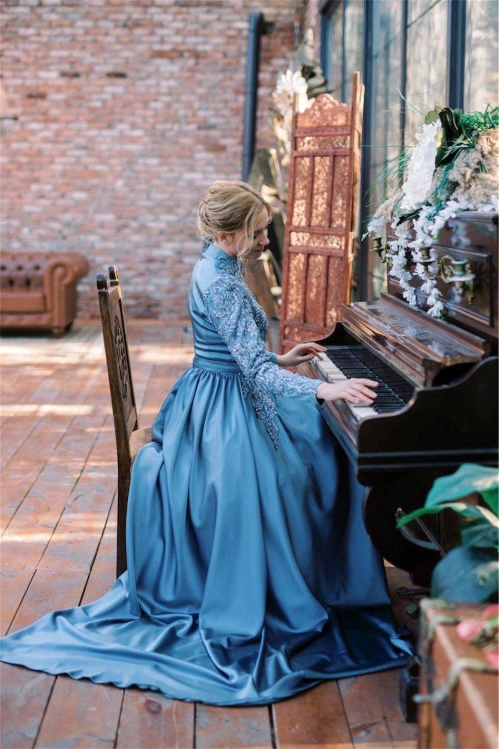 Lara Tesettür Abiye Roza - FioraofDress - tesettur - abiye - 52 - hijab - evening - dress