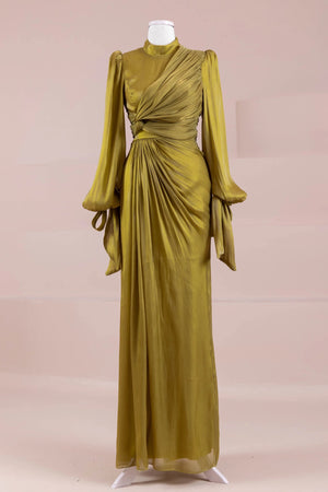 Laru Tesettür Abiye - FioraofDress - tesettur - abiye - Çimen yeşili - 38 - hijab - evening - dress