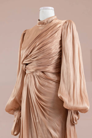 Laru Tesettür Abiye - FioraofDress - tesettur - abiye - şeftali - 38 - hijab - evening - dress