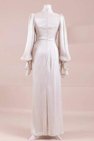 Laru Tesettür Abiye - FioraofDress - tesettur - abiye - Taş Renk - 38 - hijab - evening - dress