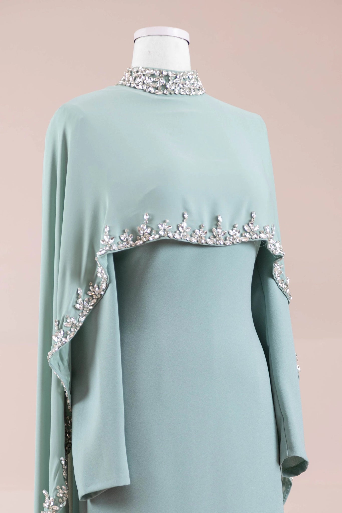 Layali Tesettür Abiye - FioraofDress - tesettur - abiye - OKYANUS MİNT - 40 - hijab - evening - dress
