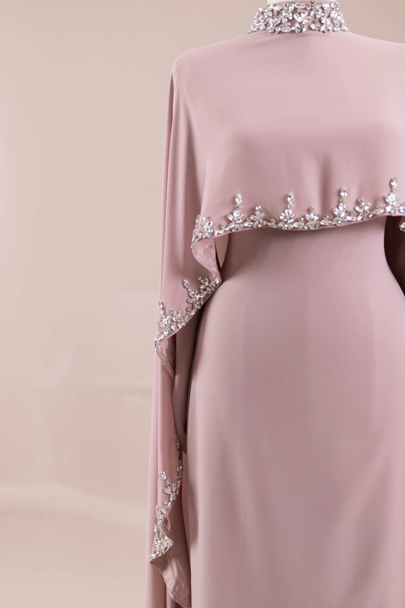 Layali Tesettür Abiye - FioraofDress - tesettur - abiye - Pudra - 40 - hijab - evening - dress