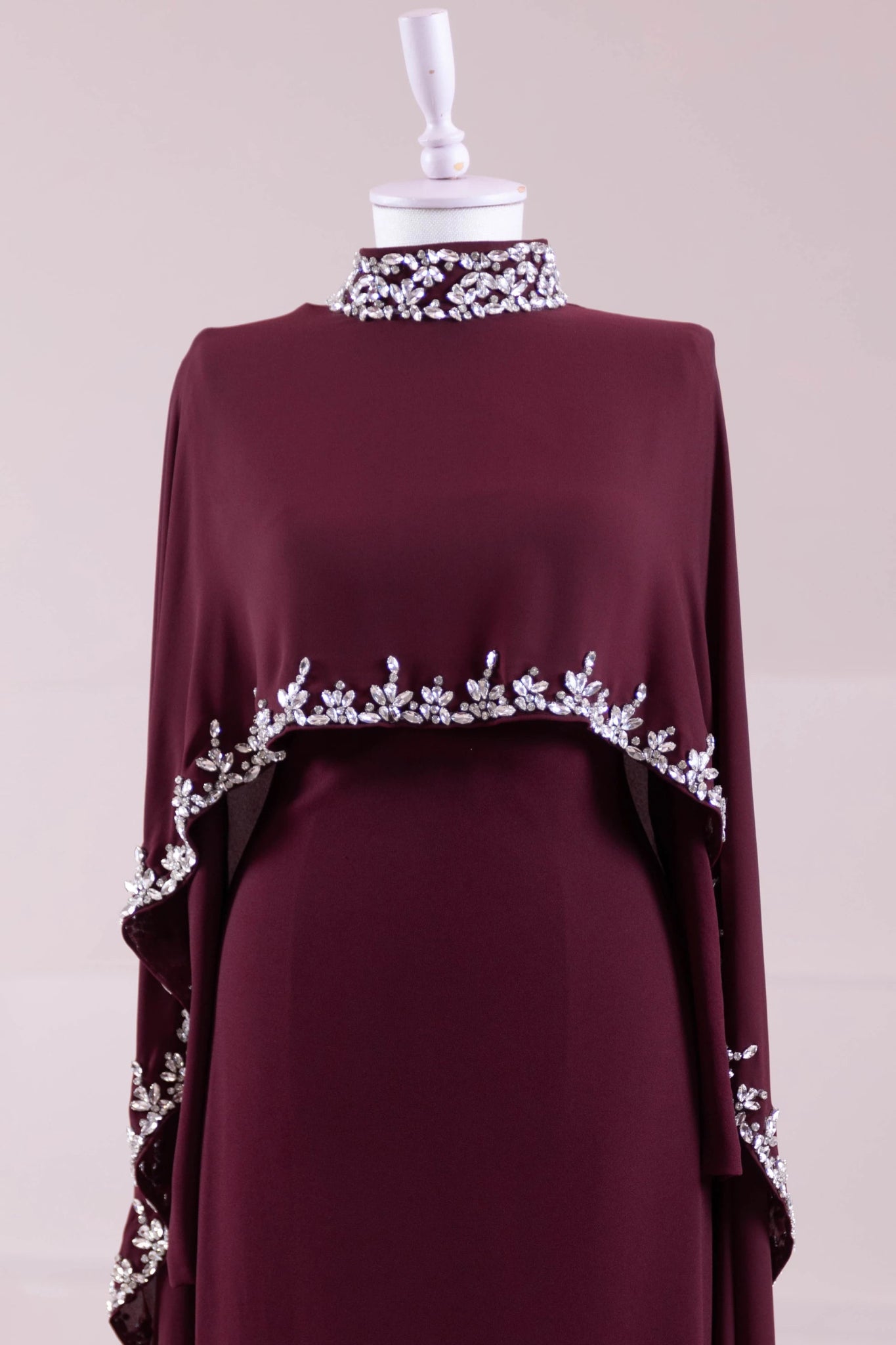 Layali Tesettür Abiye - FioraofDress - tesettur - abiye - BORDO - 40 - hijab - evening - dress
