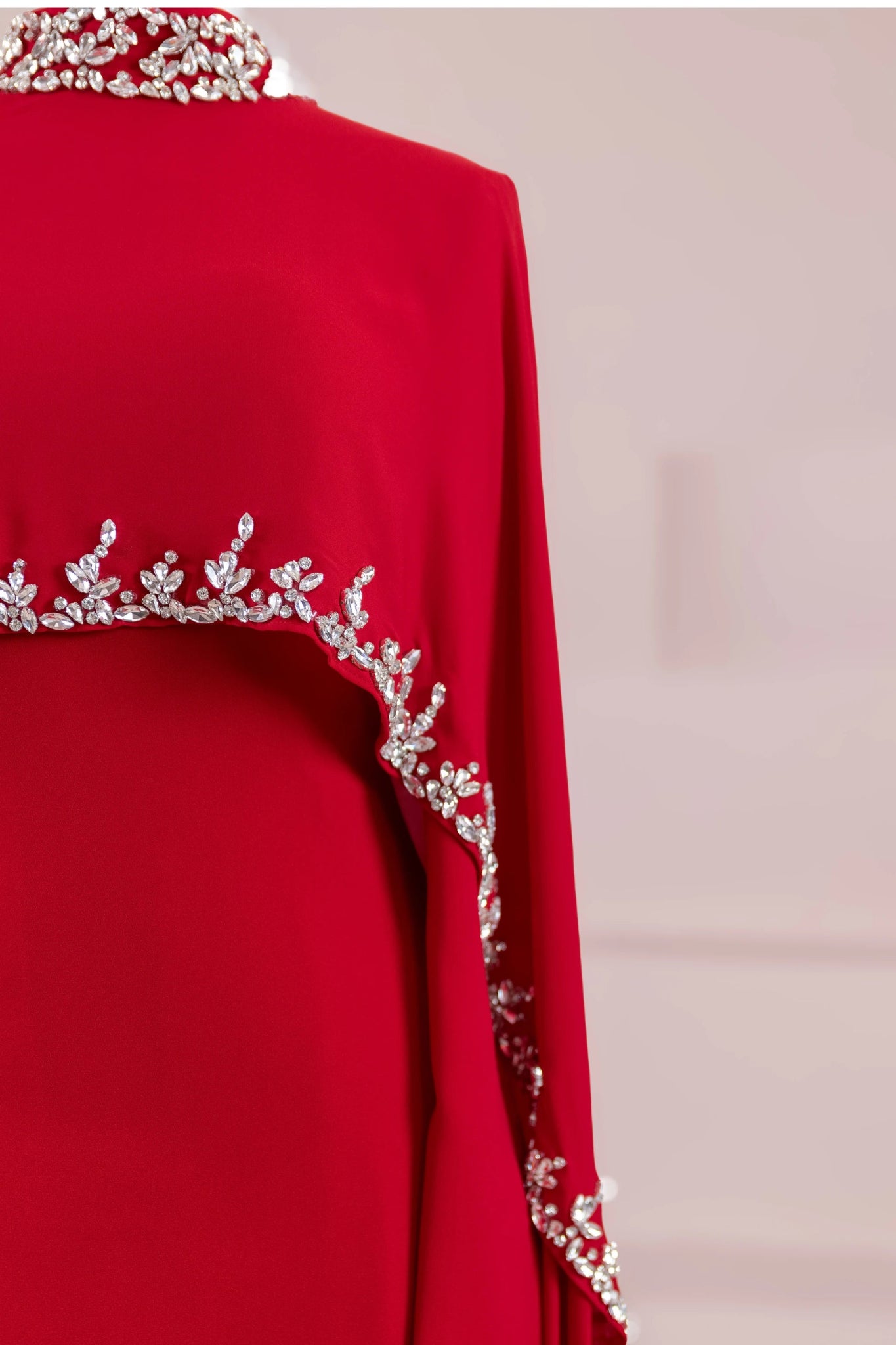 Layali Tesettür Abiye - FioraofDress - tesettur - abiye - Kırmızı - 40 - hijab - evening - dress