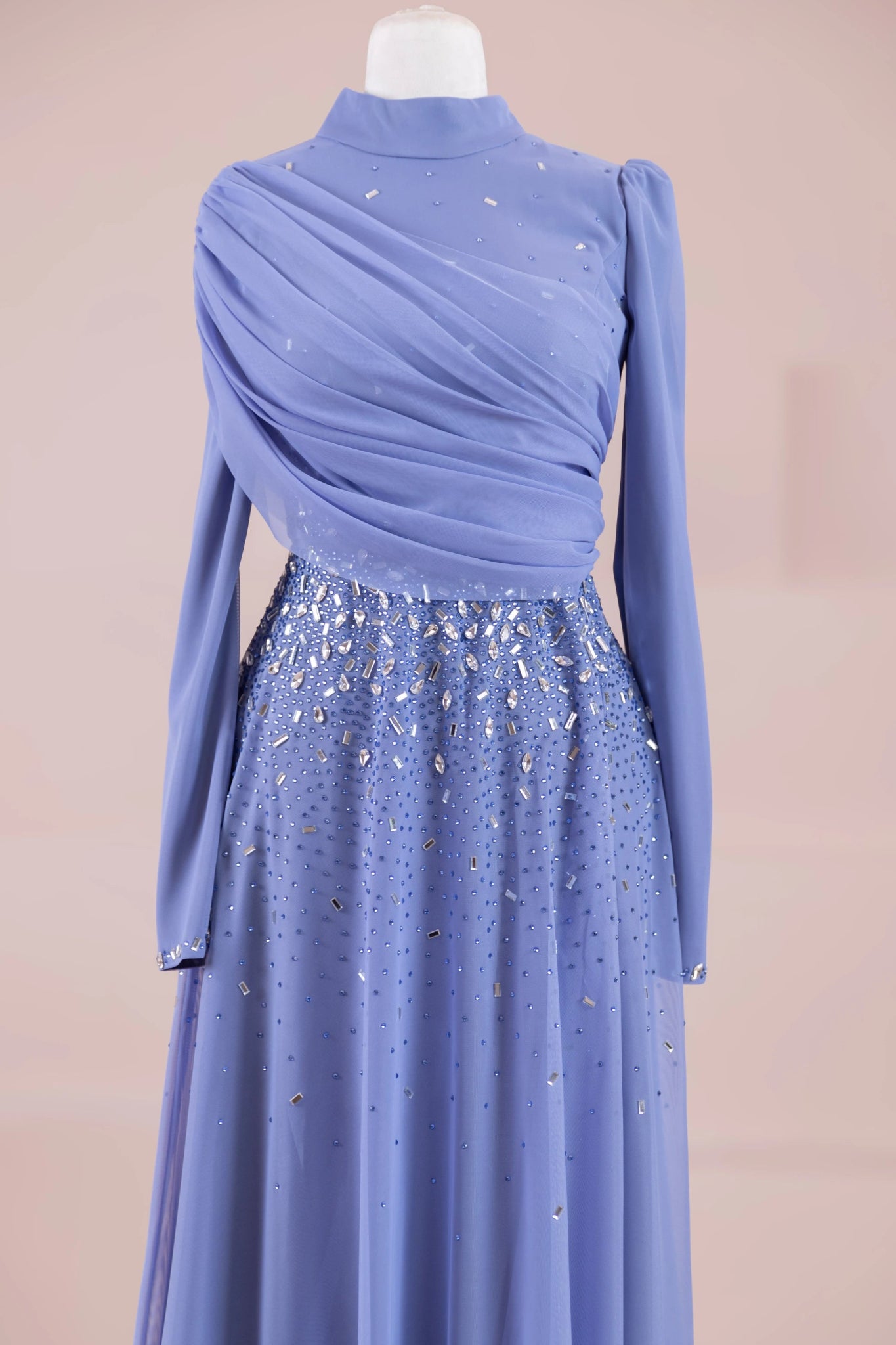 Levia Tesettür Abiye - FioraofDress - tesettur - abiye - indigo - 36 - hijab - evening - dress