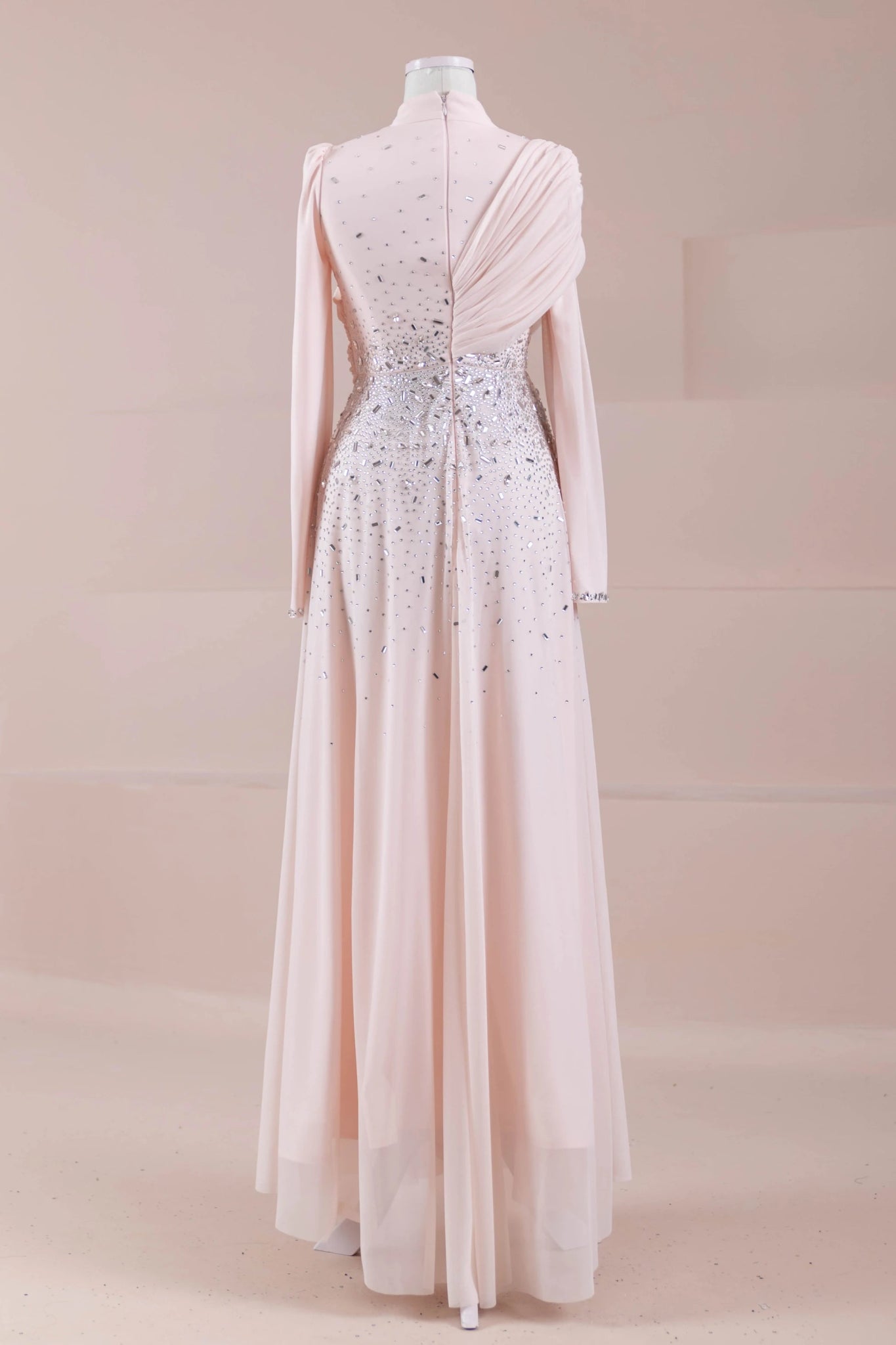 Levia Tesettür Abiye - FioraofDress - tesettur - abiye - krem - 36 - hijab - evening - dress