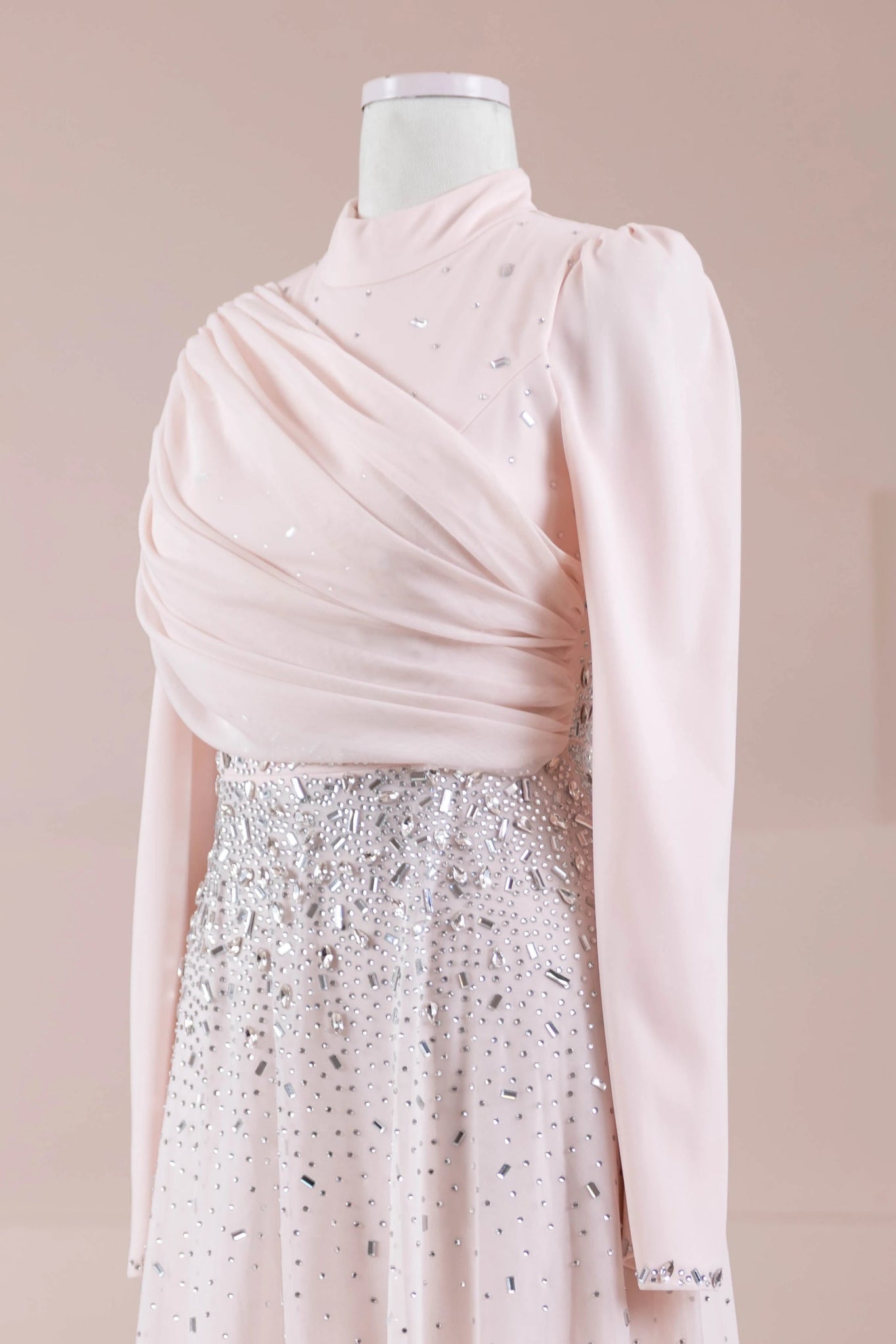 Levia Tesettür Abiye - FioraofDress - tesettur - abiye - krem - 36 - hijab - evening - dress