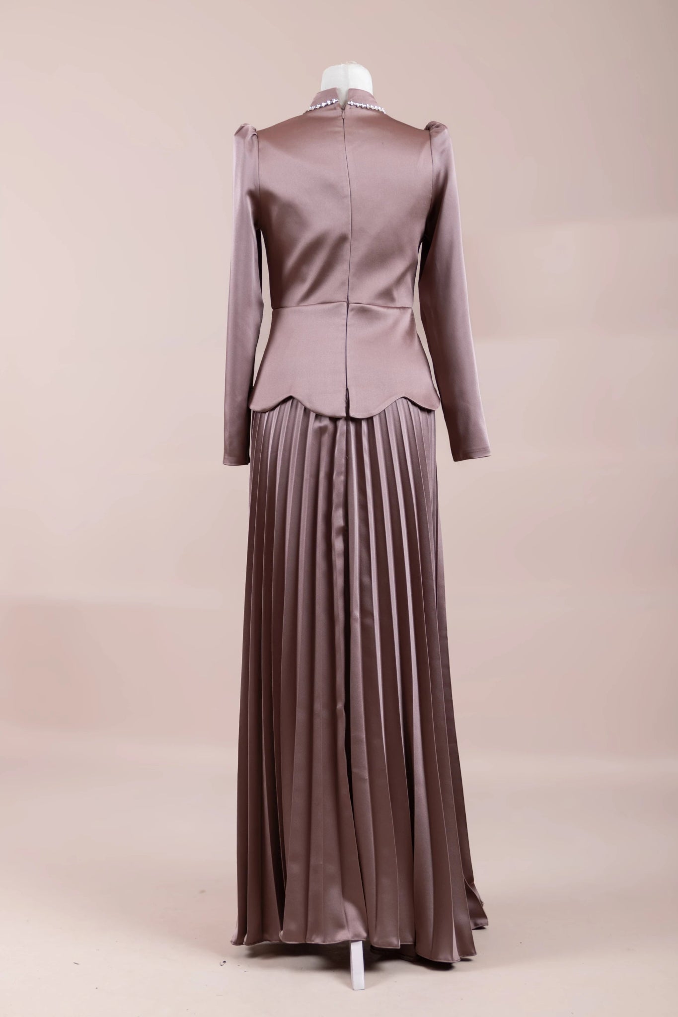 Lolita Tesettür Abiye - FioraofDress - tesettur - abiye - Pudra - 38 - hijab - evening - dress