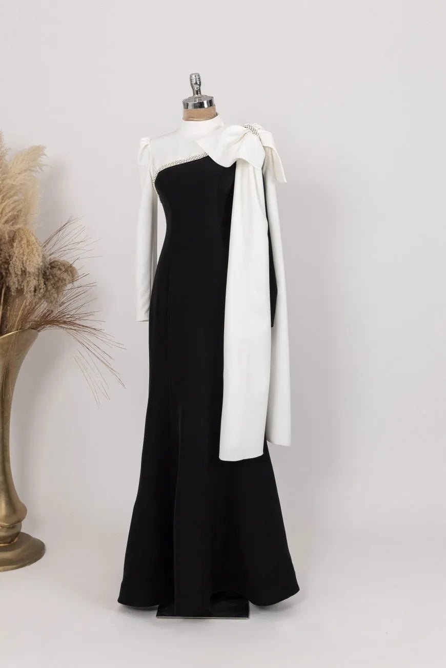 Lorena Tesettür Abiye - FioraofDress - tesettur - abiye - Siyahh - 36 - hijab - evening - dress