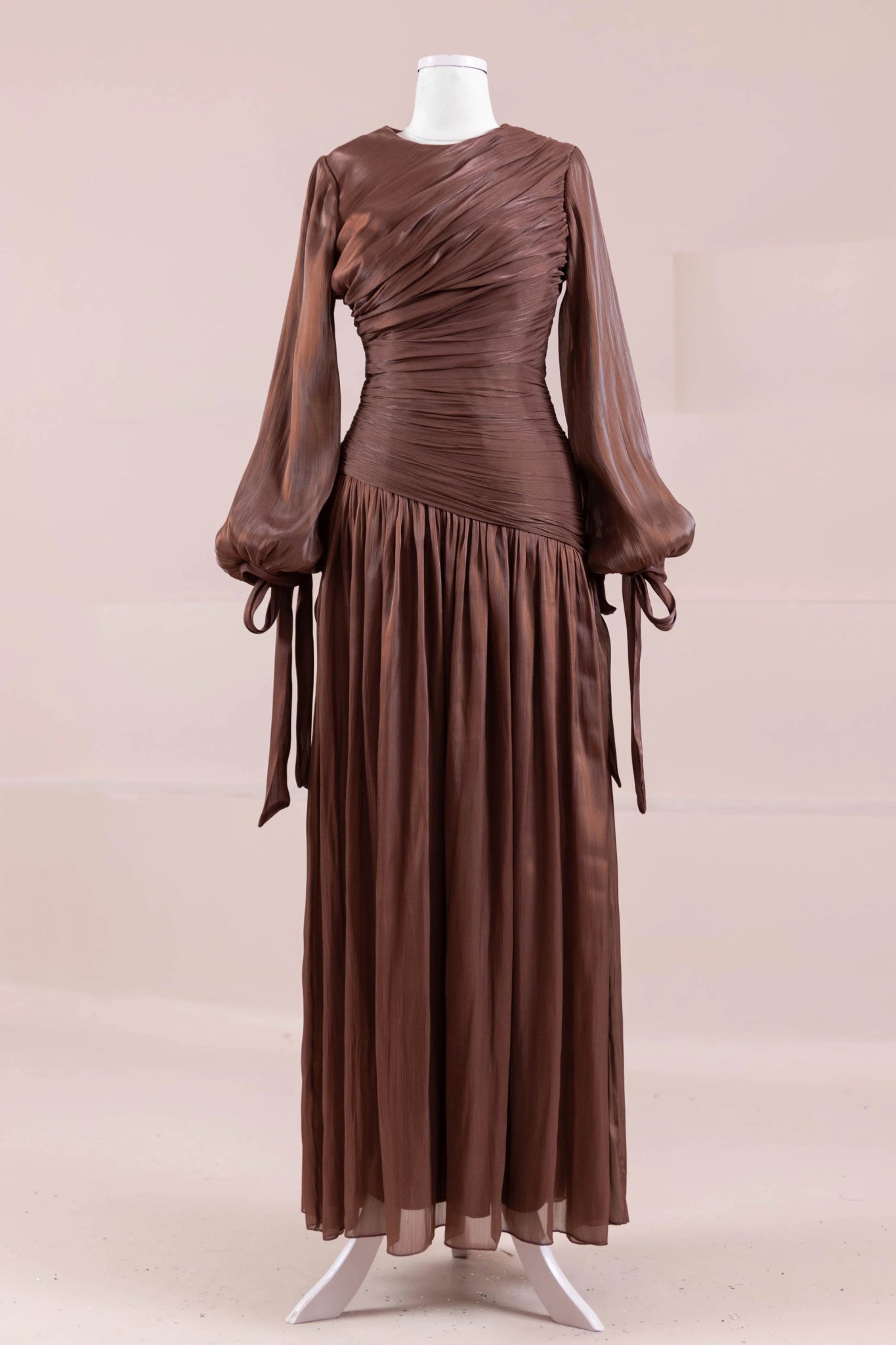 Lova Tesettür Abiye - FioraofDress - tesettur - abiye - berry brown - 38 - hijab - evening - dress