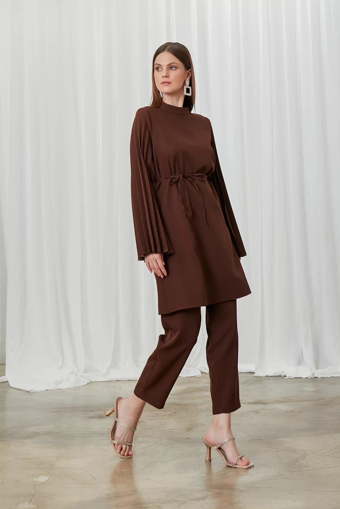 Lucia Pantolon Takım - FioraofDress - tesettur - abiye - lacivert - 42 - hijab - evening - dress