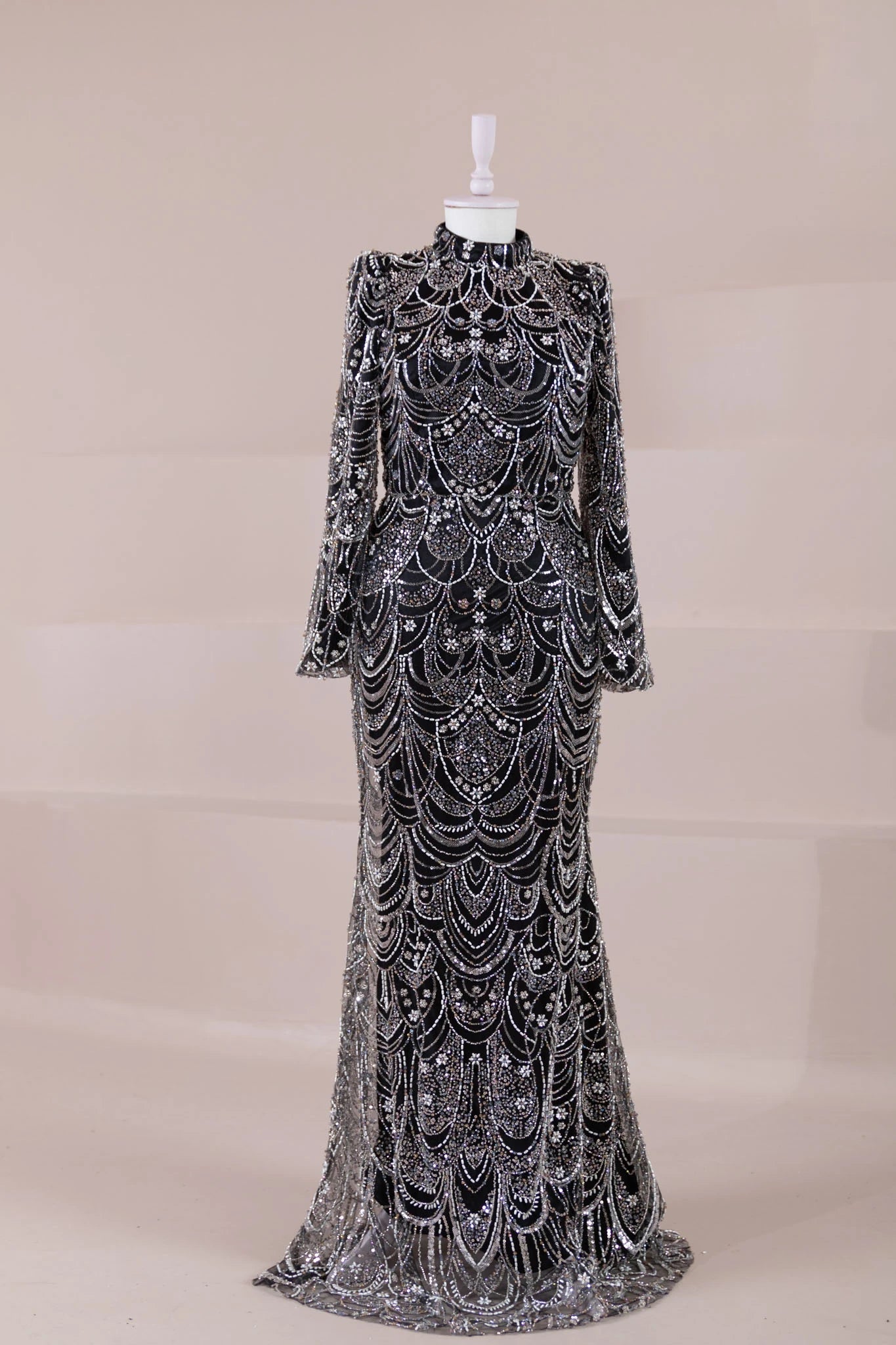 Luna Tesettür Abiye - FioraofDress - tesettur - abiye - Siyahh - 38 - hijab - evening - dress