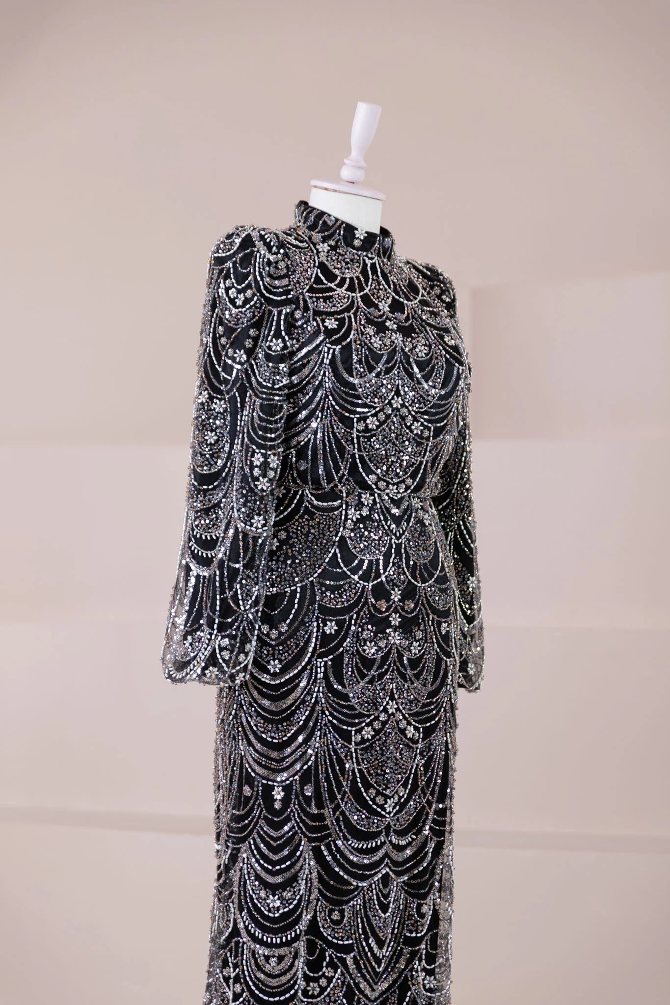 Luna Tesettür Abiye - FioraofDress - tesettur - abiye - Siyahh - 38 - hijab - evening - dress