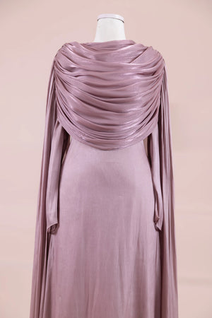 Lunesse Tesettür Abiye - FioraofDress - tesettur - abiye - rose - 38 - hijab - evening - dress
