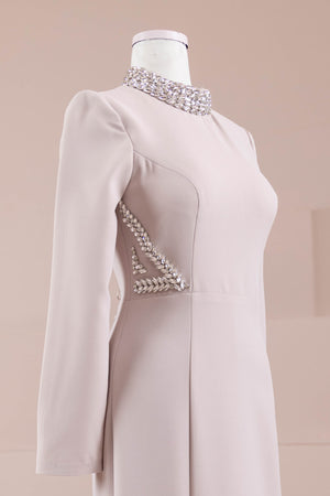 Lunza Tesettür Abiye - FioraofDress - tesettur - abiye - Pudra - 38 - hijab - evening - dress