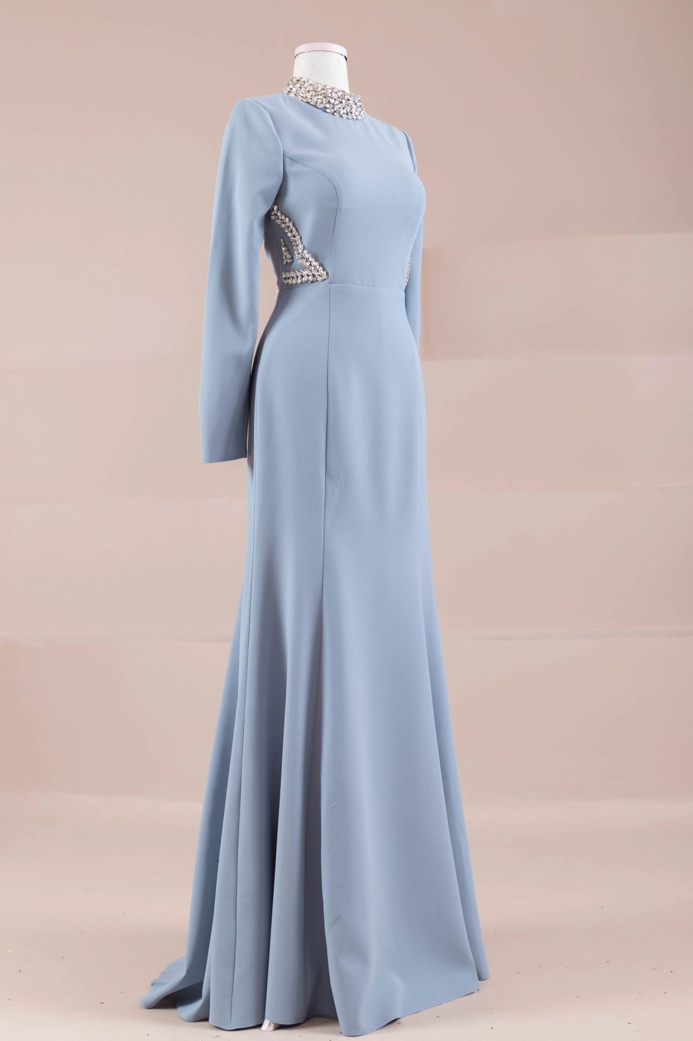 Lunza Tesettür Abiye - FioraofDress - tesettur - abiye - bebe - mavisi - 38 - hijab - evening - dress