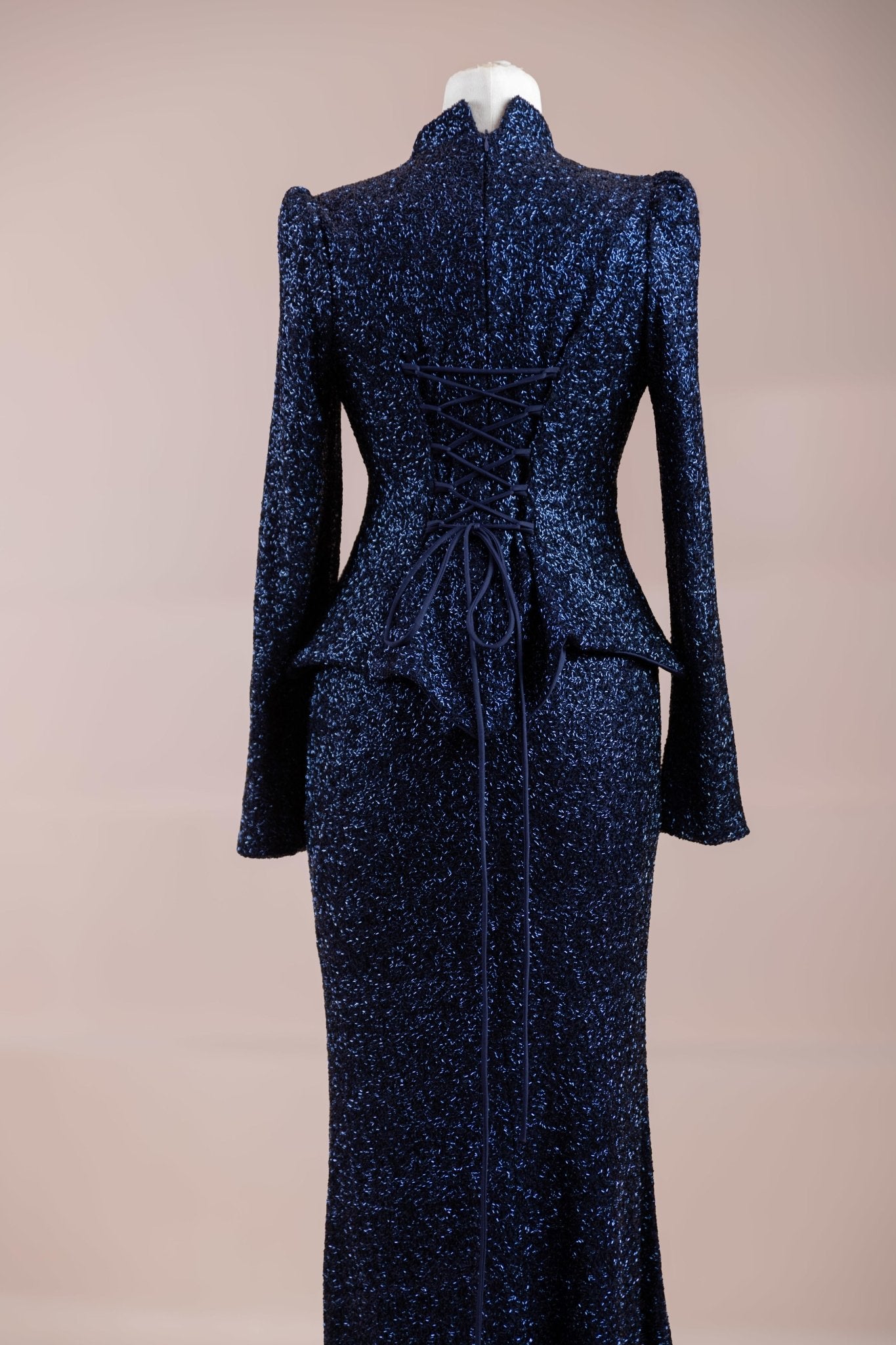 Luxe Tesettür Abiye - FioraofDress - tesettur - abiye - Lacivert - 38 - hijab - evening - dress