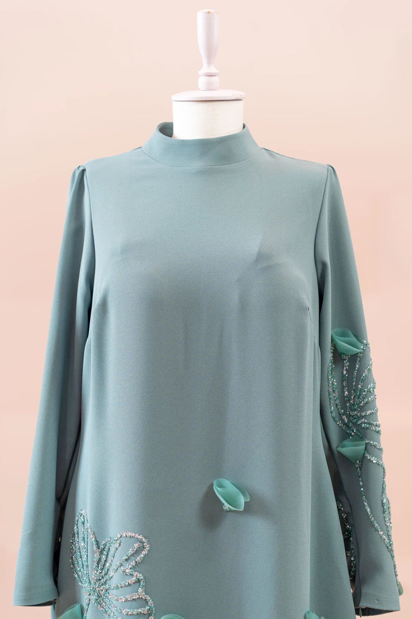 Maysa Tesettür Abiye - FioraofDress - tesettur - abiye - mint - 44 - hijab - evening - dress