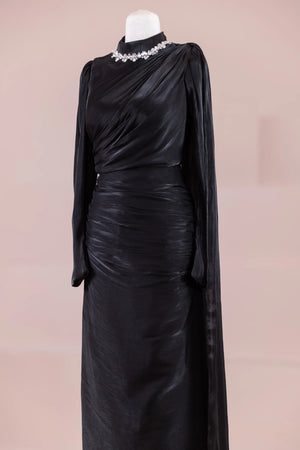 Melya Tesettür Abiye - FioraofDress - tesettur - abiye - SİYAH - 38 - hijab - evening - dress