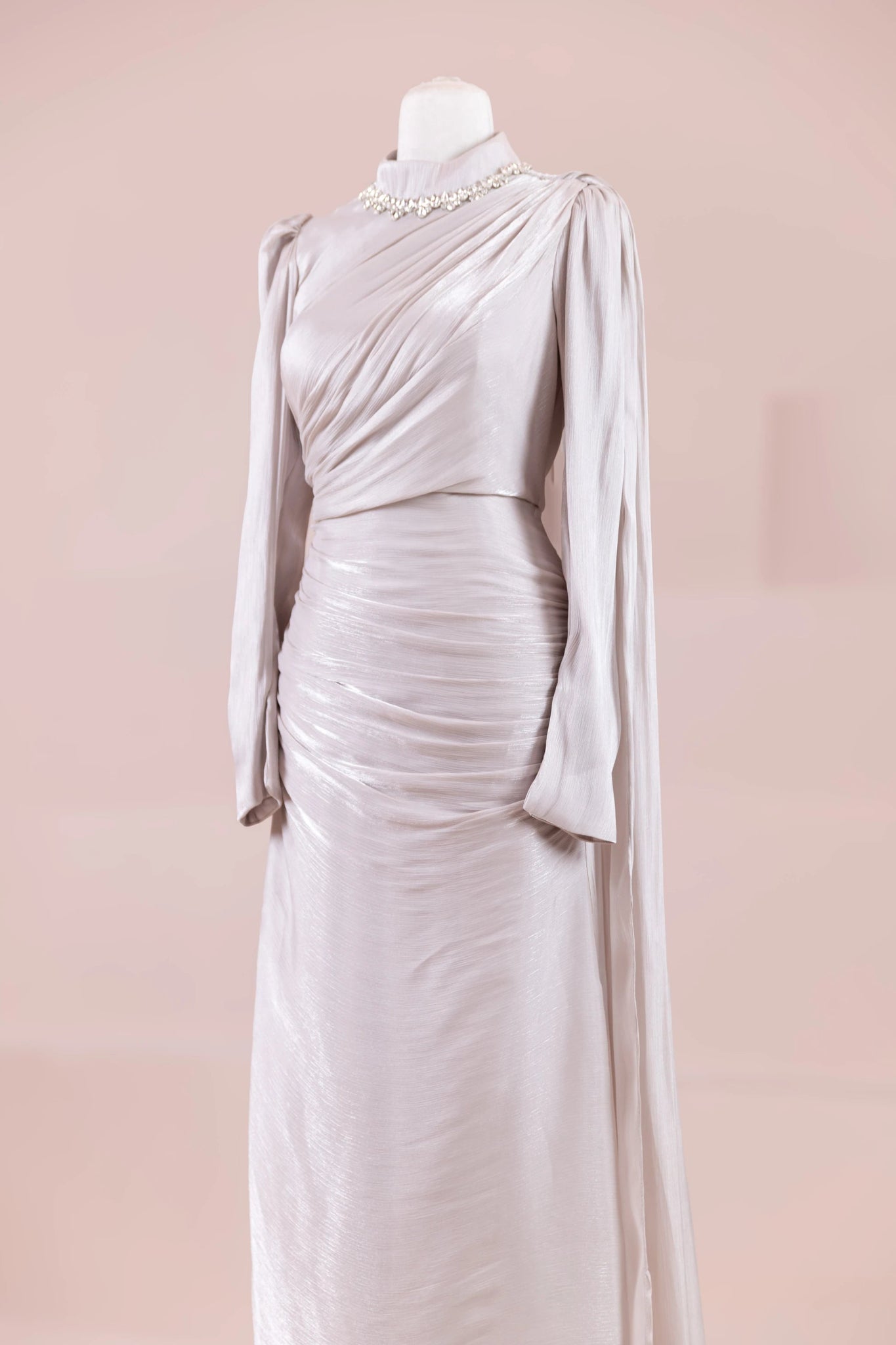 Melya Tesettür Abiye - FioraofDress - tesettur - abiye - BEJ - 38 - hijab - evening - dress