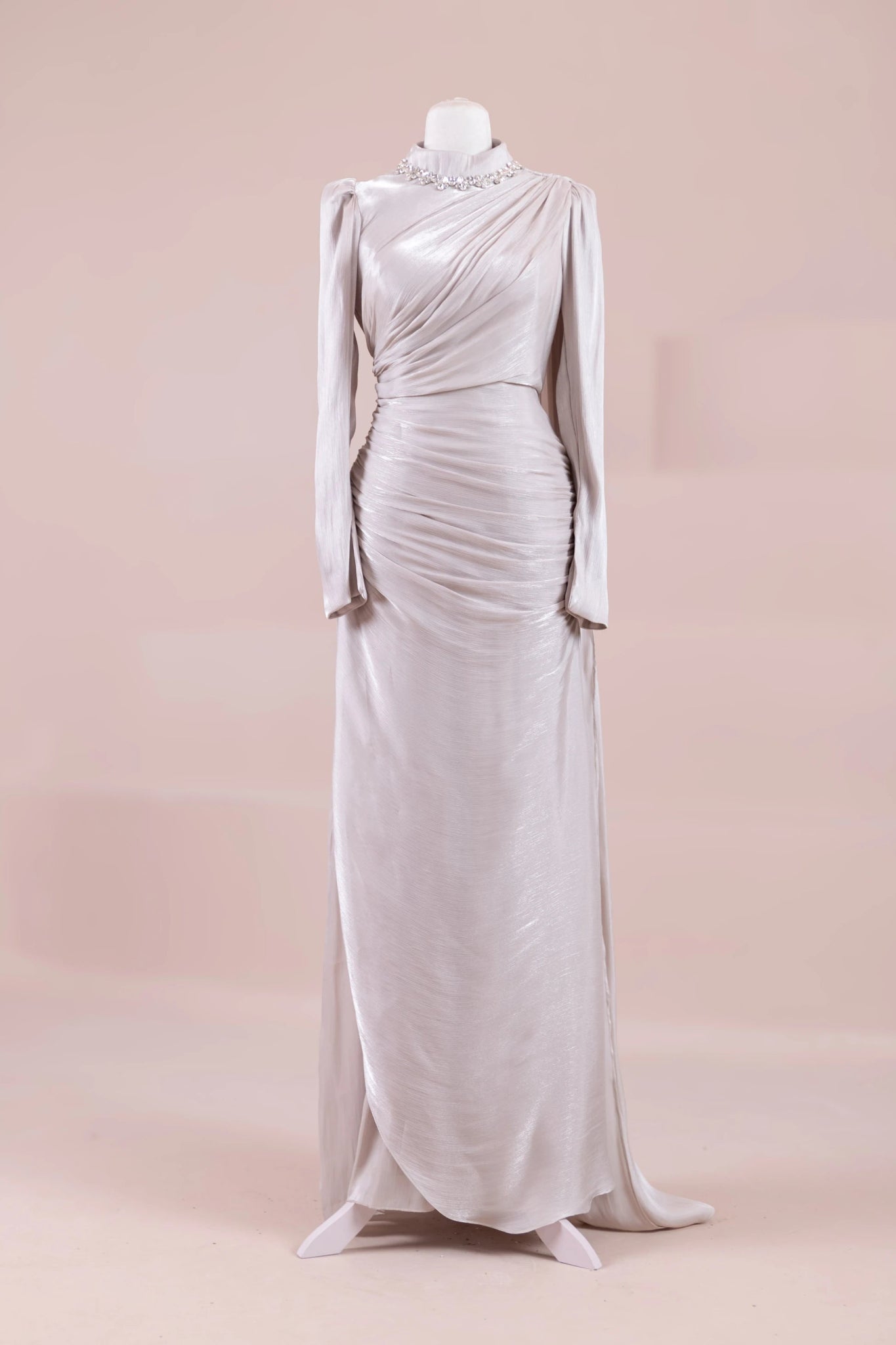 Melya Tesettür Abiye - FioraofDress - tesettur - abiye - BEJ - 38 - hijab - evening - dress