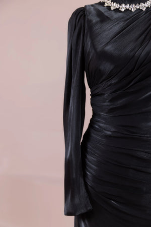 Melya Tesettür Abiye - FioraofDress - tesettur - abiye - SİYAH - 38 - hijab - evening - dress