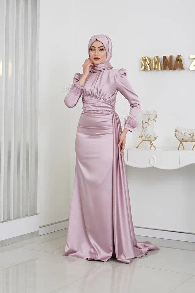 Merinette Tesettür Abiye - FioraofDress - tesettur - abiye - 44 - bronze - hijab - evening - dress