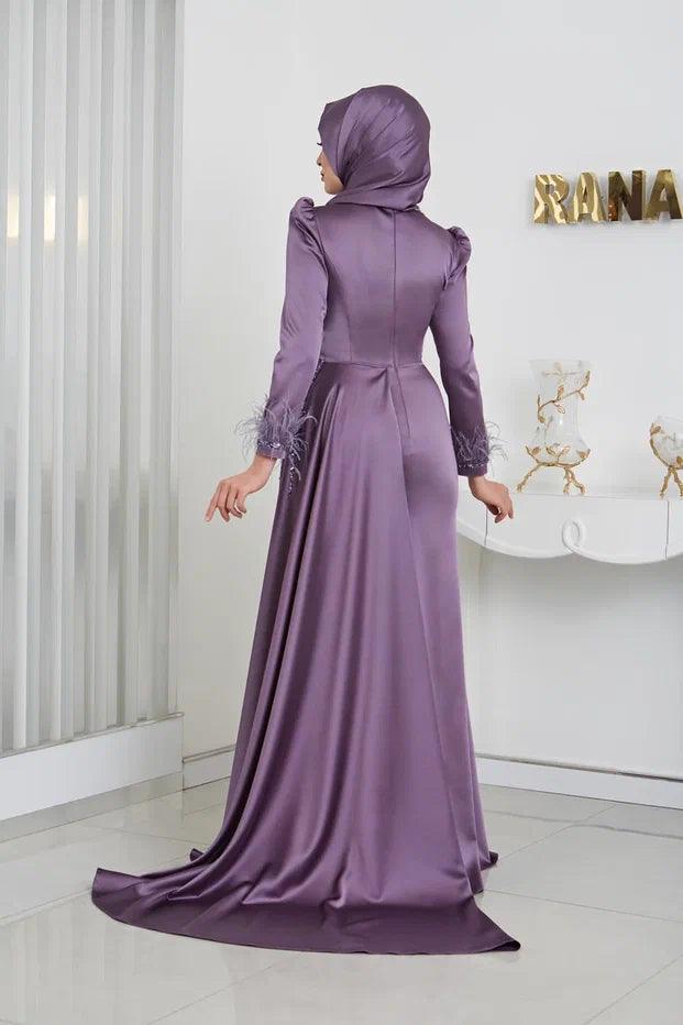 Merinette Tesettür Abiye - FioraofDress - tesettur - abiye - 44 - bronze - hijab - evening - dress