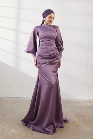 Minel Tesettür Abiye - FioraofDress - tesettur - abiye - 42 - LİLA - hijab - evening - dress