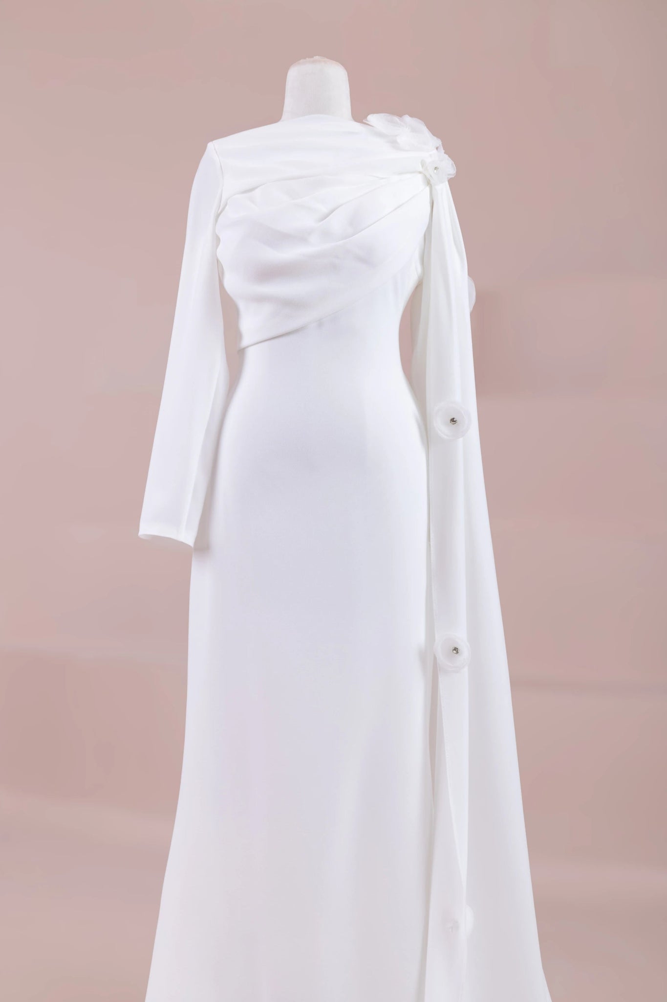 Mire Tesettür Abiye - FioraofDress - tesettur - abiye - Beyaz - 38 - hijab - evening - dress