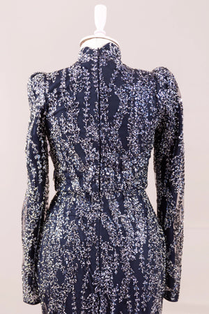 Najma Tesettür Abiye - FioraofDress - tesettur - abiye - LACİVERT - 36 - hijab - evening - dress