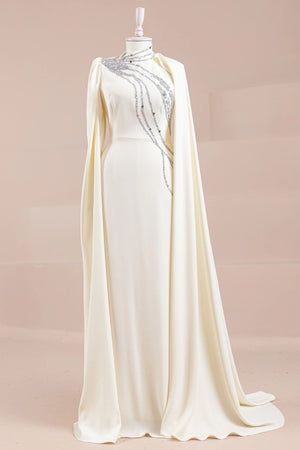 Nalesa Tesettür Abiye - FioraofDress - tesettur - abiye - Ekru - 36 - hijab - evening - dress