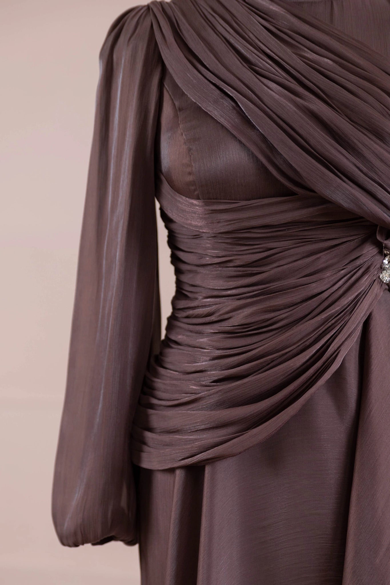 Nedya Tesettür Abiye - FioraofDress - tesettur - abiye - Mocha - 38 - hijab - evening - dress