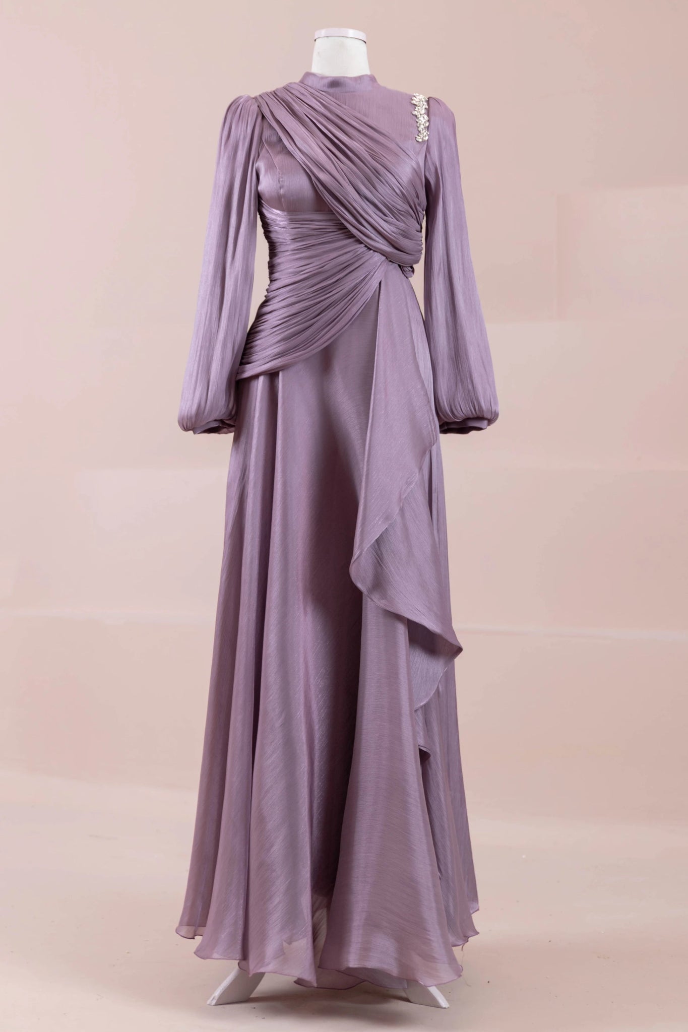 Nedya Tesettür Abiye - FioraofDress - tesettur - abiye - LİLA - 38 - hijab - evening - dress