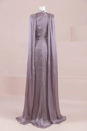 Nela Tesettür Abiye - FioraofDress - tesettur - abiye - VİZON - 38 - hijab - evening - dress