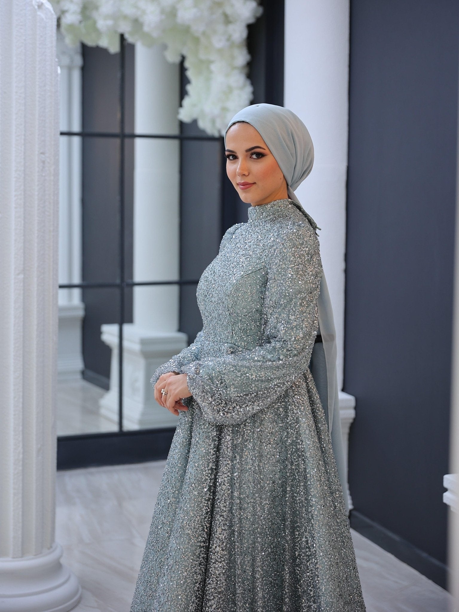 Nida Tesettür Abiye - FioraofDress - tesettur - abiye - LİLAA - 48 - hijab - evening - dress