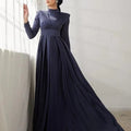Nida Tesettür Abiye - FioraofDress - tesettur - abiye - 42 - LACİVERT - hijab - evening - dress