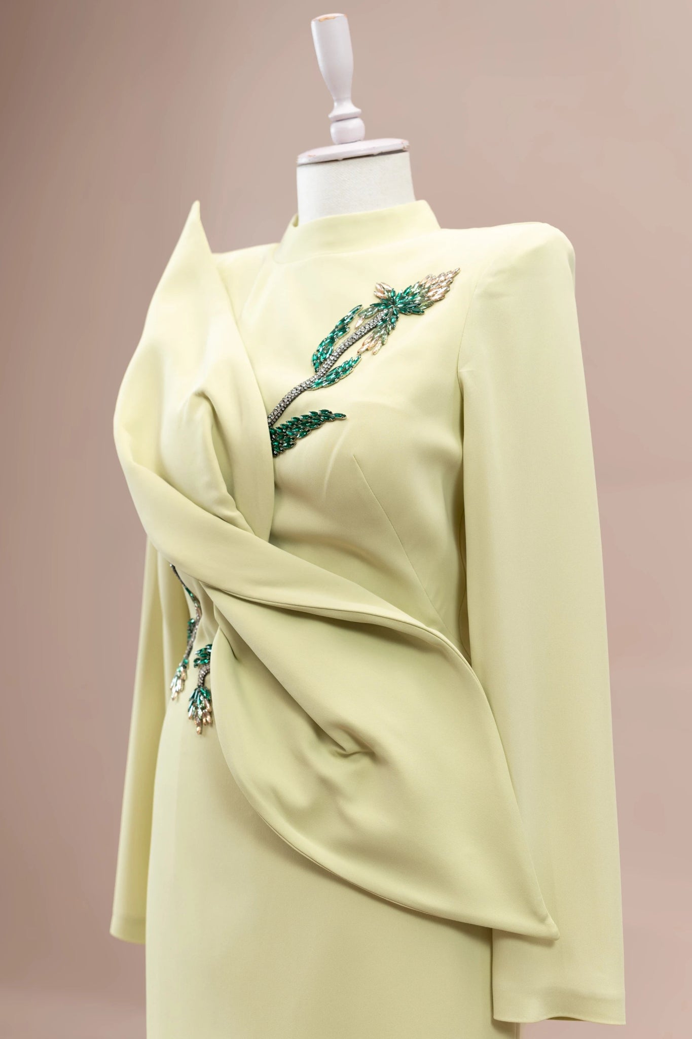 Nira Tesettür Abiye - FioraofDress - tesettur - abiye - Limon - 38 - hijab - evening - dress