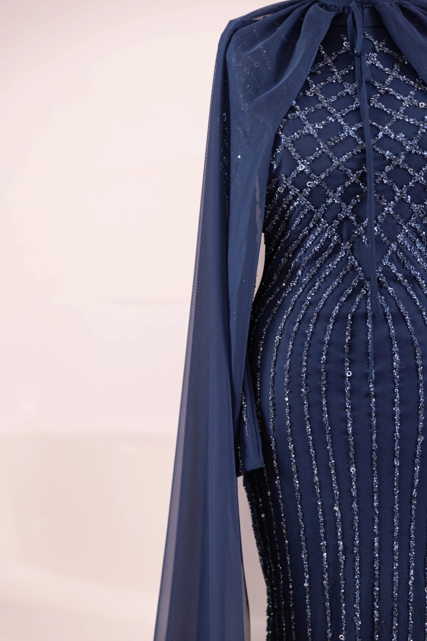 Niva Tesettür Abiye - FioraofDress - tesettur - abiye - LACİVERT - 38 - hijab - evening - dress