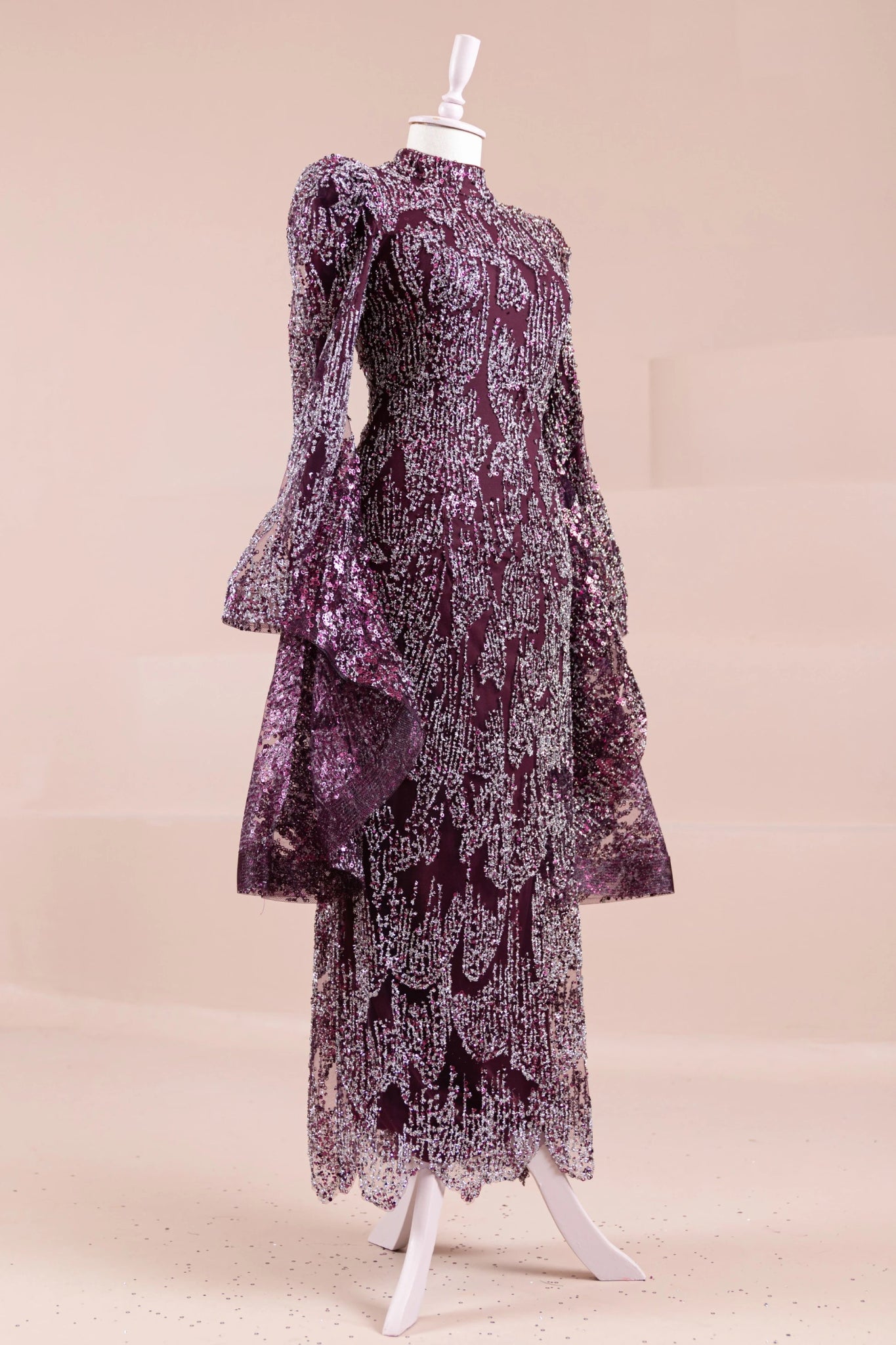 Nouria Tesettür Abiye - FioraofDress - tesettur - abiye - bery - 36 - hijab - evening - dress