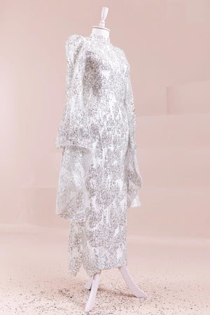 Nouria Tesettür Abiye - FioraofDress - tesettur - abiye - Beyaz - 36 - hijab - evening - dress