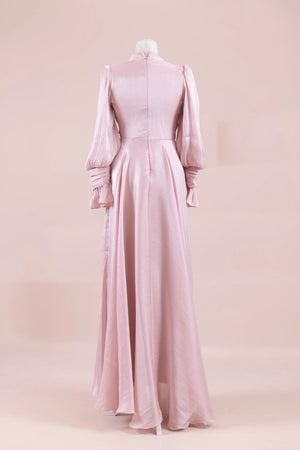 Orkide Tesettur Abiye - FioraofDress - tesettur - abiye - 38 - Pudra - hijab - evening - dress
