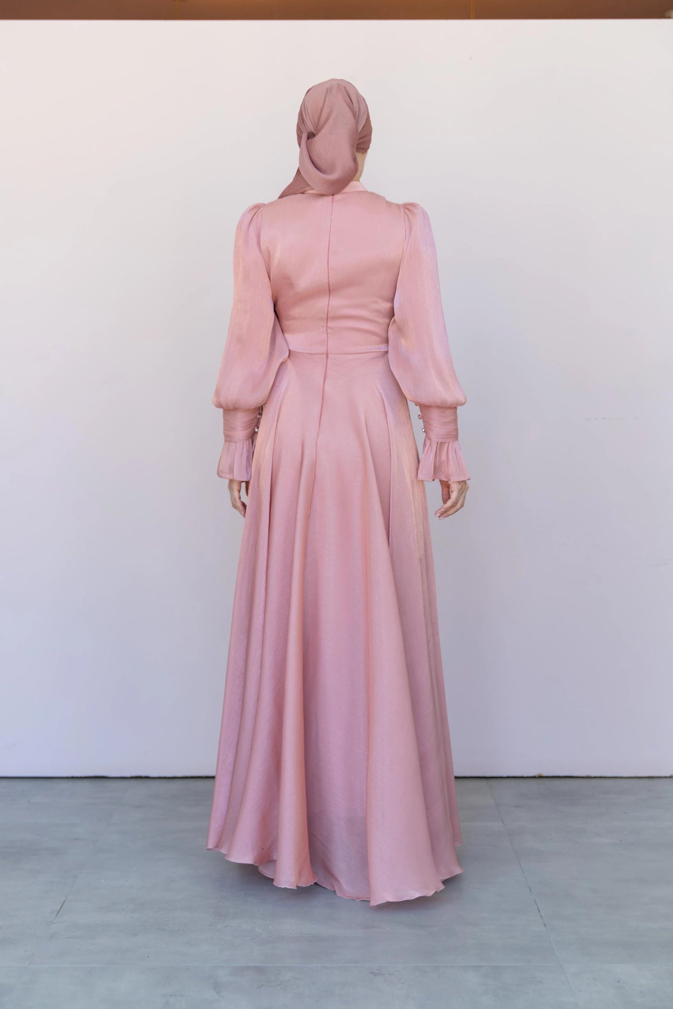 Orkide Tesettur Abiye - FioraofDress - tesettur - abiye - 38 - Somon - hijab - evening - dress