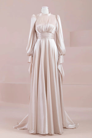 Pearl Tesettür Abiye - FioraofDress - tesettur - abiye - nude - 38 - hijab - evening - dress