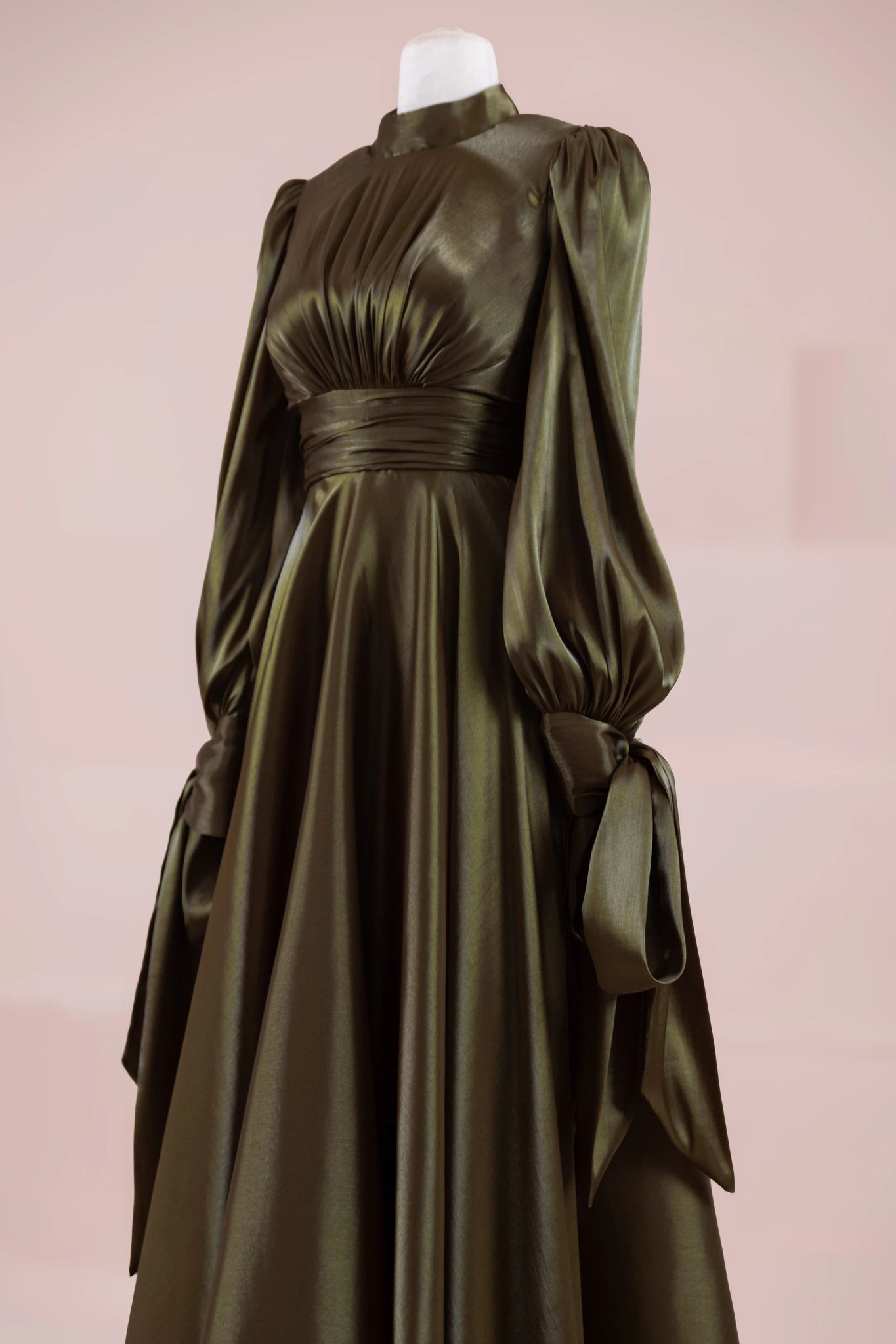 Pearl Tesettür Abiye - FioraofDress - tesettur - abiye - haki - 38 - hijab - evening - dress