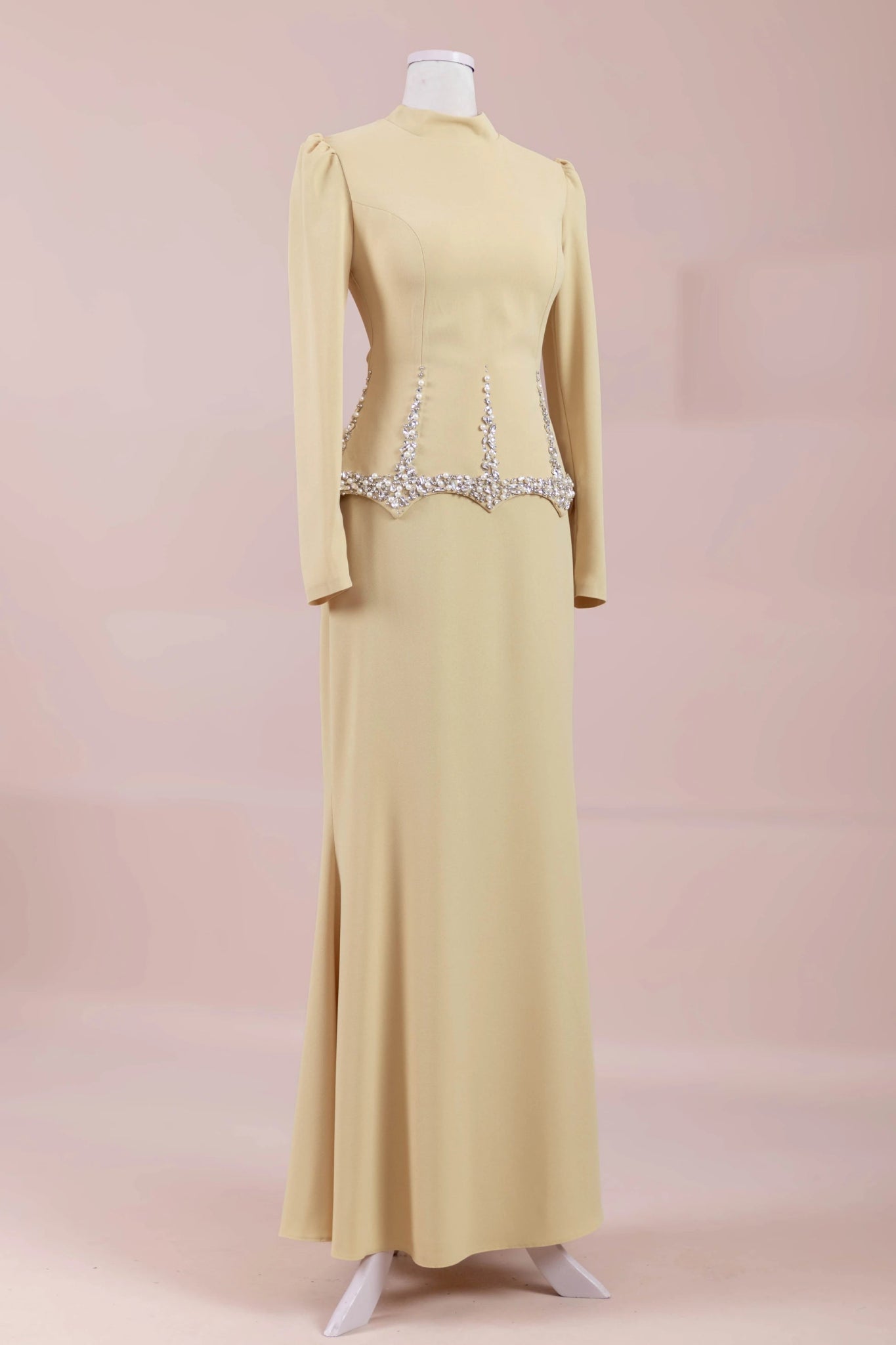 Ranya Tesettür Abiye - FioraofDress - tesettur - abiye - Safran - 38 - hijab - evening - dress