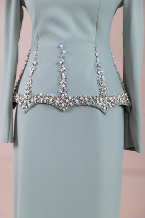 Ranya Tesettür Abiye - FioraofDress - tesettur - abiye - mint - 38 - hijab - evening - dress